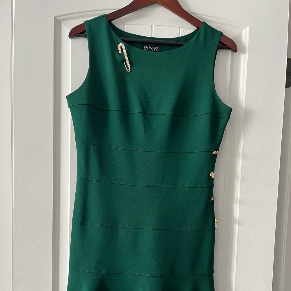 Enfocus Studio Green Dress